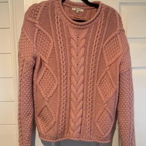 Pink knit sweater